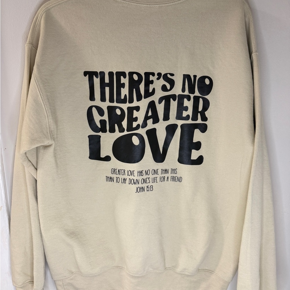 Gildan Cream Heavy Blend Crewneck Sweatshirt - Picture 4 of 5
